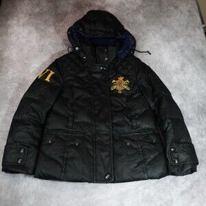 E-Land Club Premium American Classic Puffer Jacket Black